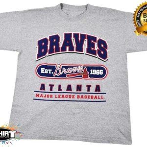 Vintage MLB Atlanta Braves Shirt, American Sport Shirt, Baseball Shirt, Graphic